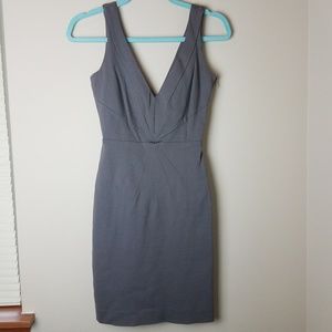 Banana Republic Deep V Neck Form Fitting Dress